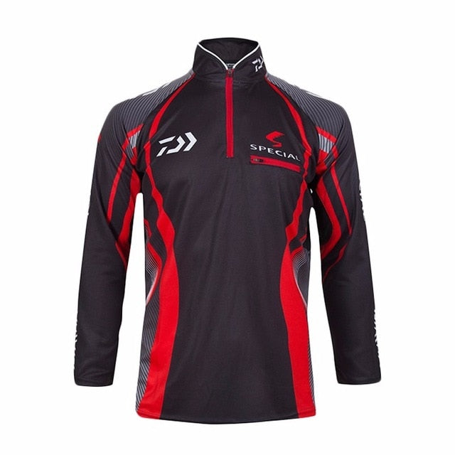 Daiwa Professional Fishing Hoodie Anti-UV Sunscreen Sun Protection Face Neck Fishing Shirt Breathable Quick Dry Fishing Clothes