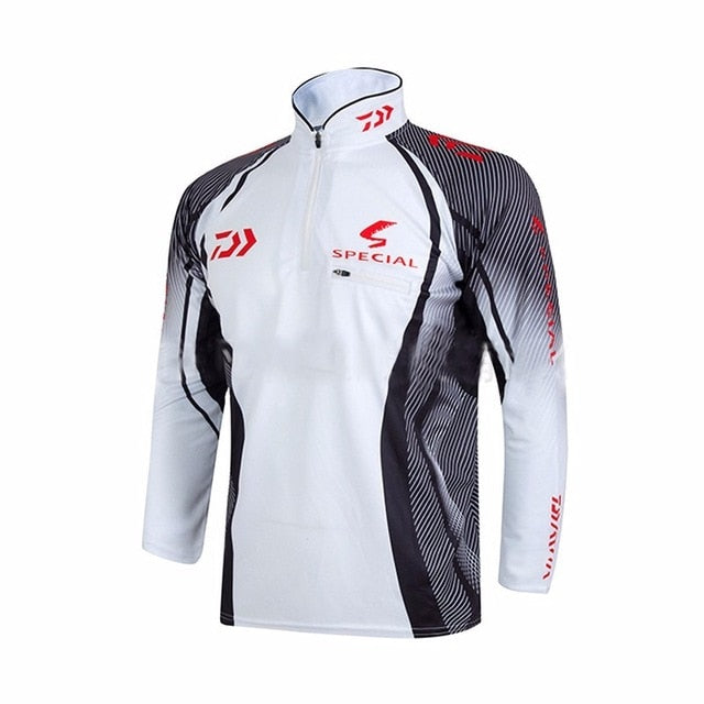 Daiwa Professional Fishing Hoodie Anti-UV Sunscreen Sun Protection Face Neck Fishing Shirt Breathable Quick Dry Fishing Clothes