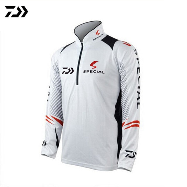 Daiwa Professional Fishing Hoodie Anti-UV Sunscreen Sun Protection Face Neck Fishing Shirt Breathable Quick Dry Fishing Clothes