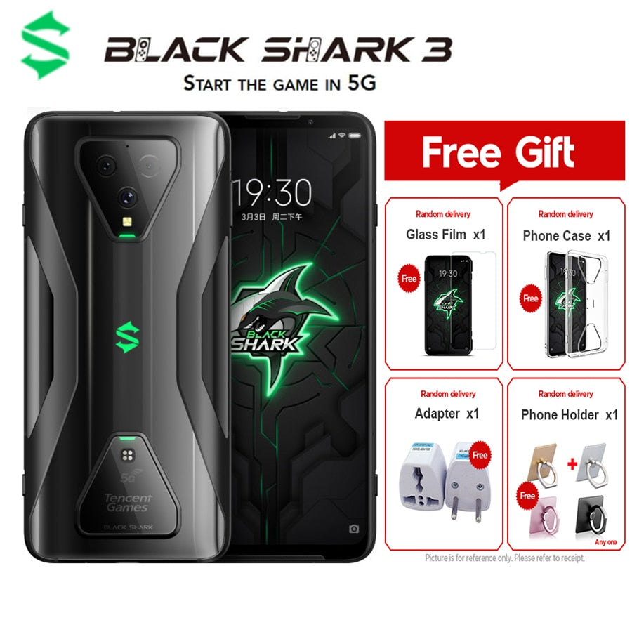 Global Version Black Shark 3 5G Gaming Smartphone 12GB 256GB 6.67" Snapdragon 865 64MP 65W 5G Game Mobile Phone