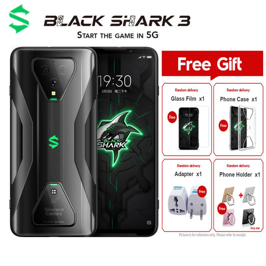 Global Version Black Shark 3 5G Gaming Smartphone 12GB 256GB 6.67" Snapdragon 865 64MP 65W 5G Game Mobile Phone