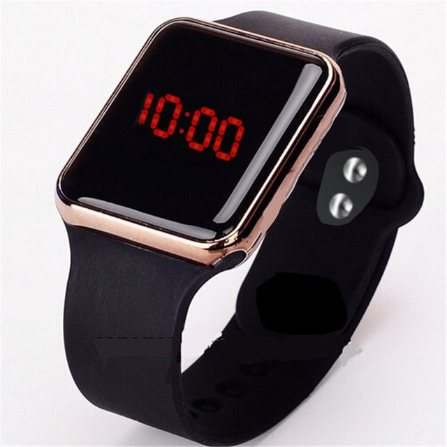 LED Electronic Sport Silicone Kids Watch Fashion Casual Outdoor Digital Display Watches Simple Kids Girls Boys Gift Clock Reloj