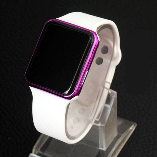 LED Electronic Sport Silicone Kids Watch Fashion Casual Outdoor Digital Display Watches Simple Kids Girls Boys Gift Clock Reloj